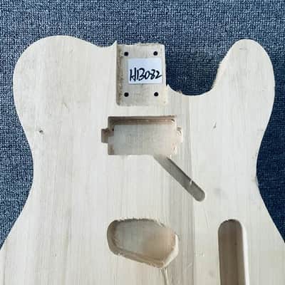 Unfinished Basswood Guitar Telecaster Tele Style Body, Humbucker Neck Pickup image 6
