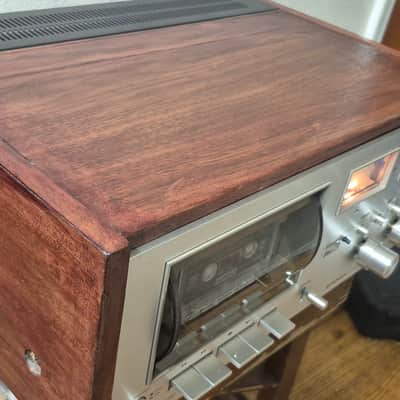 Pioneer CT-F8282 vintage cassette deck recorder RESTORED WALNUT VENEER 1974 image 6