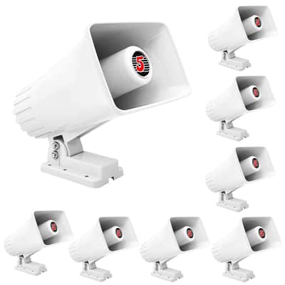 5 Core 6 Inch PA Horn 200W Loud Speaker 8Pc Bull Horn Loud Audio 8Ohm All Weather Indoor Outdoor image 2