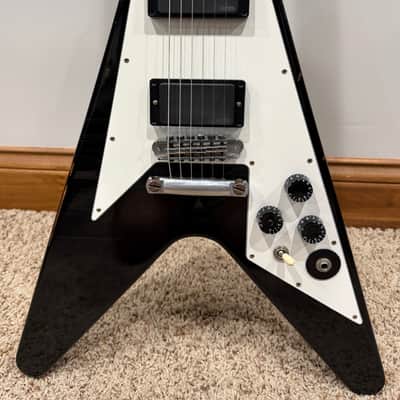 2012 Signed & Aged Gibson Custom Shop Kirk Hammett Signature Flying V - Aged Ebony image 6