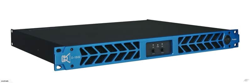 CVR Audio D-1502 BLUE Professional Power Amplifier 1 Space 1500 Watts x4 at 8-Ohms image 1