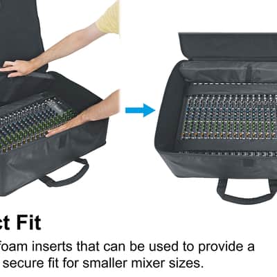 Rockville RPM1870 18 Ch. 6000w Powered Mixer w/USB/Effects/16 XDR2 Mic Pres+Bag image 8