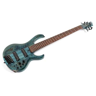 Ibanez BTB946 6-String Electric Bass Guitar Regular Cosmic Blue Low Gloss