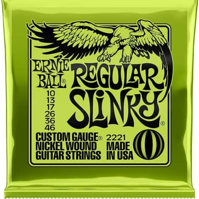 Ernie Ball Regular Slinky Nickel Wound Electric Guitar Strings - 10-46 Gauge image 1
