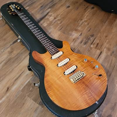 Hamer USA Mirage Electric Guitar 1995 Flamed Koa W/OHSC Kinman Pickups image 9