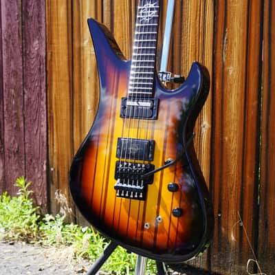 Schecter CUSTOM SHOP Synyster Gates FR-S USA Signature 6-String Electric - Vintage Sunburst with Pinstripes w/hard case image 7