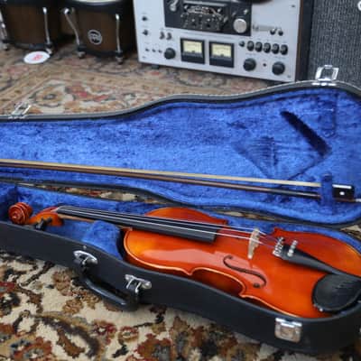 Josef Lorenz Luby (Schonbach) 4/4 Violin with Case & Bow image 2