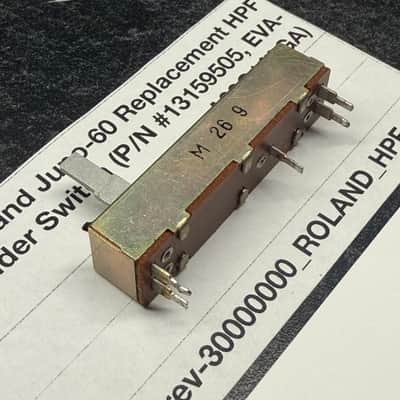ORIGINAL Roland Juno-60 Replacement HPF Slider Switch (13159505) for Juno-60 image 3