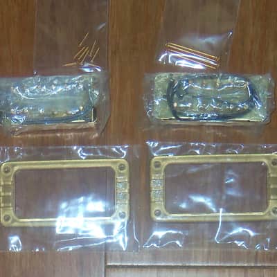 Gretsch® HS Filtertron Gold Bridge & Neck Pickup Set~Bezels Included~Japan~Brand New image 3