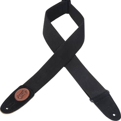Levy's MSSC8-BLK 2" Cotton Guitar Strap