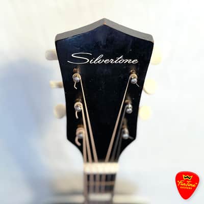 1960s Silvertone 658 “Tuxedo” Archtop Acoustic Guitar by Kay – “The Wolf” image 3