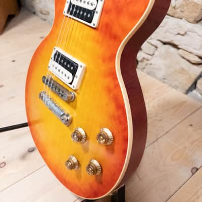 Gibson Les Paul Standard '50s 2005 - Faded Vintage Cherry Sunburst - Quilted Maple Top image 5
