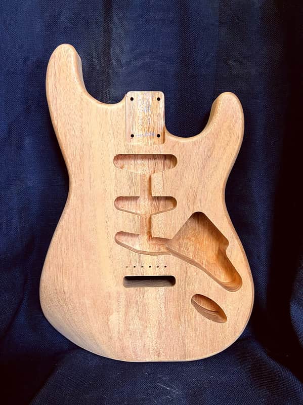 Guitar Mill S-Style Body / 2 pc. Honduran Mahogany (#GIN-4107) image 1