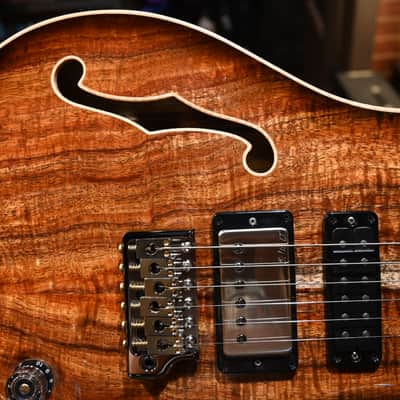 PRS Private Stock Special Semi-Hollow Koa Natural with Light Smokeburst #9972 image 6
