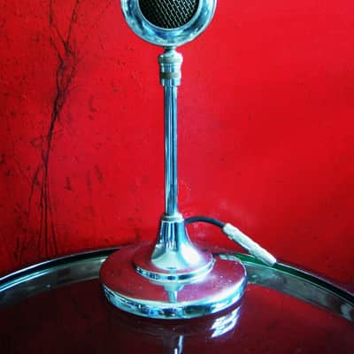 Vintage RARE Turner TC-5 crystal microphone Hi Z w period stand Brush Shure Astatic D104 Electro Voice image 1