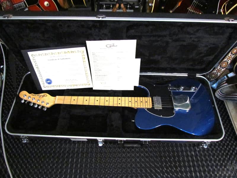 2015 G&L USA Fullerton Deluxe ASAT Classic Bluesboy Custom Spec - Metallic Blue image 1