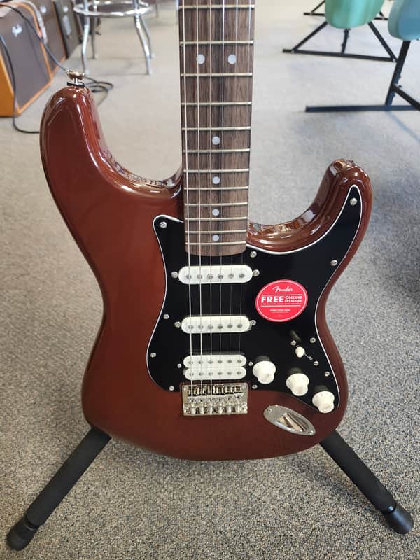 New Squier Classic Vibe '70s Stratocaster HSS HT Hardtail Electric Guitar - Mocha image 1