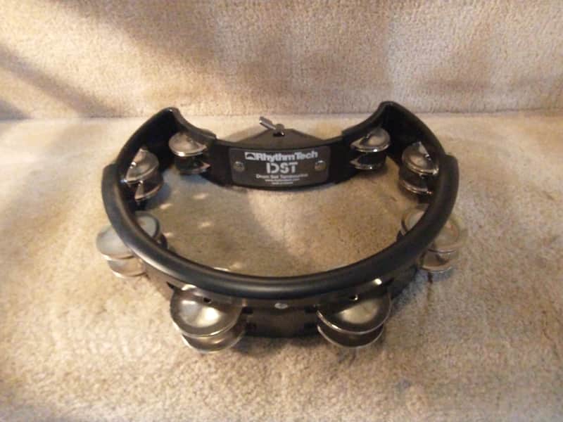 RhythmTech Professional series mountable tambourine with dual rows of chimes mint condition! image 1