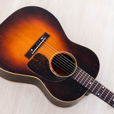 1944 Gibson Banner Logo LG-2 Vintage Wartime Acoustic Guitar w/ Case image 9
