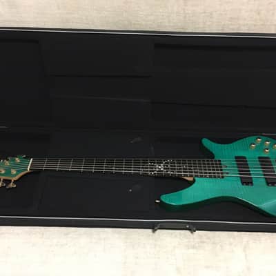 Yamaha RBX 6JM 6 String Bass Guitar John Myung Signature Turquoise Blue Green image 24
