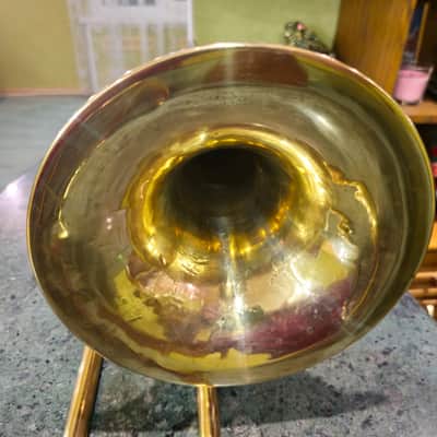 Vintage Orpheus Trombone Kyiv Ukraine 1969 #567 — Brass w/ Original Case image 9