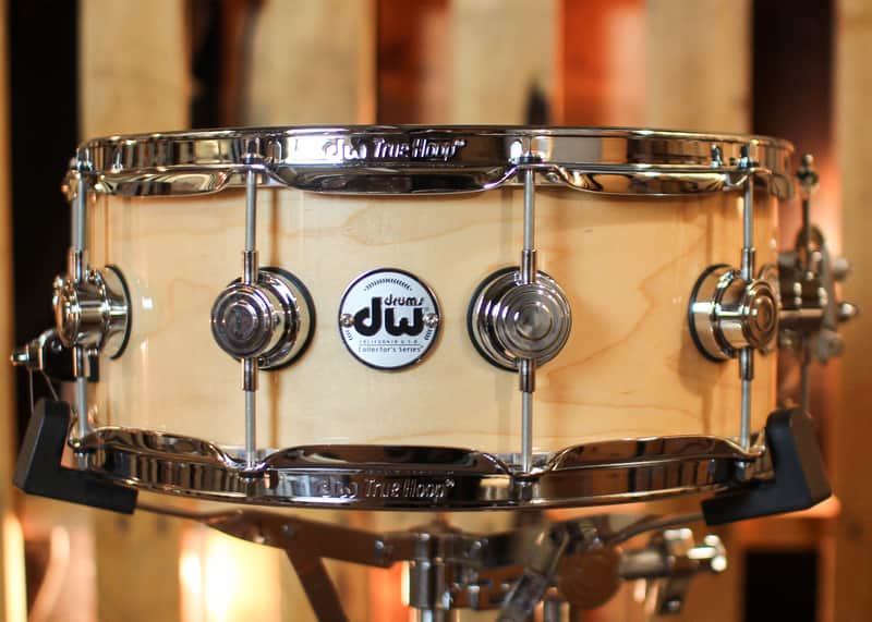 DW 5.5x14 Collector's Maple VLT Natural Lacquer Snare Drum - SO#1424773 image 1