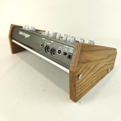 Behringer TD3 Real Oak Wood Stand Side panel Bass Line Synthesizer Wooden Stand image 4