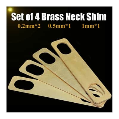 Guitar Neck Pocket Brass Shim Plates for Electric guitars Neck Angle, Pitch for Optimum Tone & Sustain image 4