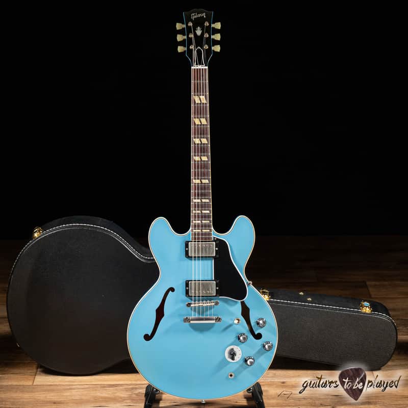 2016 Gibson Custom Shop Memphis 1964 ES-345 VOS w/ Case – Frost Blue image 1