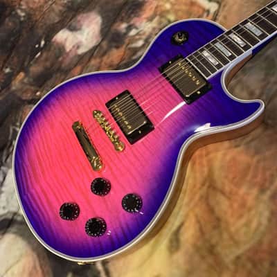 Rare Gibson Les Paul Custom Axcess Neon Burst 2024 - Bengal Burst image 4