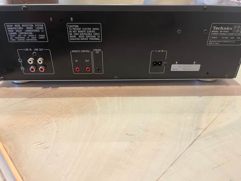 Technics RS-TR165 Dual Cassette Deck Auto Reverse, Hi Speed Recording, Dolby B/C, Nice, JAPAN image 1