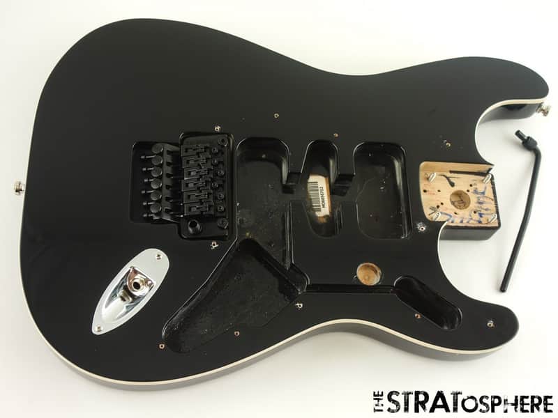 Fender Tom Morello Strat BODY + HARDWARE, Floyd Rose Bound Black $20 OFF image 1