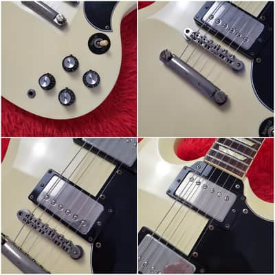 Burny RSG-60 '63 Revival Series - SG Standard - 1988 - White - Original VH-3 Pickups - Made In Japan MIJ image 4