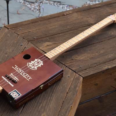 Cigar box guitar, 3-string guitar, cbg image 4