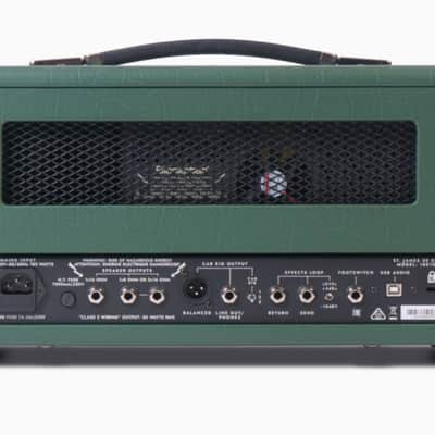 Blackstar St. James JJN 50H Jared James Nichols Signature 50-watt Guitar Tube Amp Head with 2 x 12-inch Cabinet 2021 Racing Green Tolex image 2