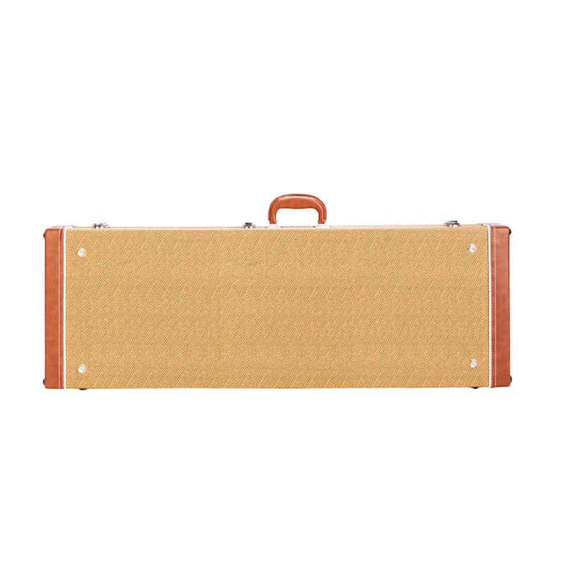 Glarry ST High Grade Electric Guitar Square Hard Case Flat Yellow image 1