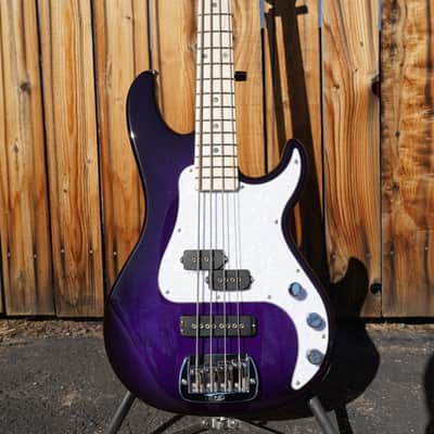 G&L USA SB-2 Purple Burst 4-String Electric Bass Guitar w/ Gator Gig Bag image 5