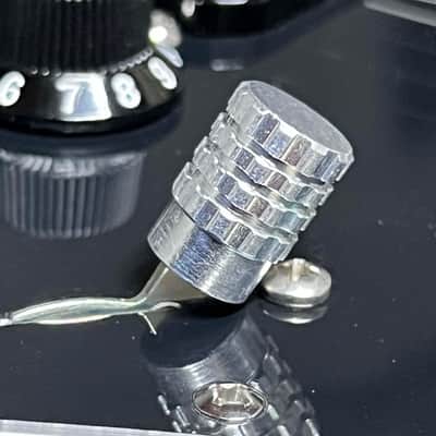 Kinnatone CHROME Bruno Grenade knurled Aluminum 3 or 5 way Blade style Switch Tip. For Strat or Tele image 2