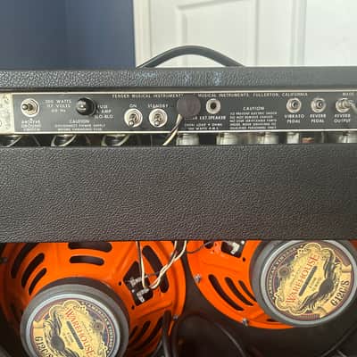 Fender Silver face Twin Reverb 1973-1975 - Black - Upgraded Speakers image 3