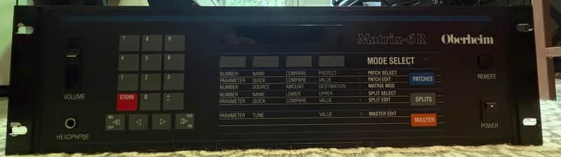 Oberheim Matrix 6R Rackmount 6-Voice Synthesizer 1986 - Black image 1