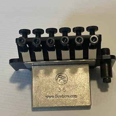 2020's Era Used FRT-01000 1000 Series Licensed Floyd Rose Black Guitar Tremolo Bridge & Arm image 5