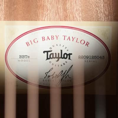 Taylor BBTe Big Baby Taylor Acoustic/Electric Guitar with Gig Bag image 16