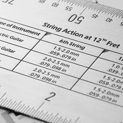 String Action Gauge Ruler, Guitar Height Gauge Set Up Tool for Electric Bass and Acoustic Guitar image 6
