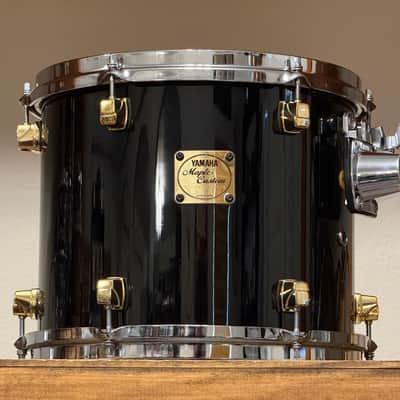 1990's Yamaha Maple Custom 10/12/13/16/22 Black Lacquer Drum Kit image 15