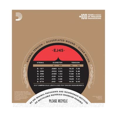 EJ45 - Tirant Normal D'Addario image 3