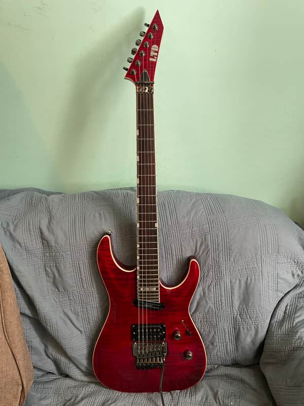 ESP LTD MH-327 2021 - See Thru Red 27 fret image 1