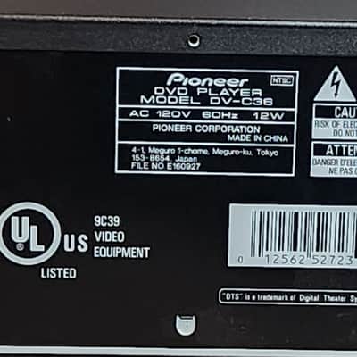 Pioneer Pioneer Elite  DV-C36 DVD Player 2001 - Black image 7