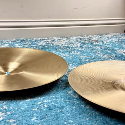 ULTRA CLEAN 14” Zildjian A NEW BEAT Hihats 920g 1379g EARLY MODEL! image 17