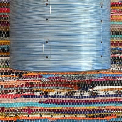 Roger’s 1960’s 13” Holiday Rack Tom in Original Blue Ripple image 3