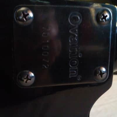 Ultra Rare 1987 Vintage Ovation Celebrity BC-2 Solid Body Bass Guitar (Black) With RR Gig Bag image 11